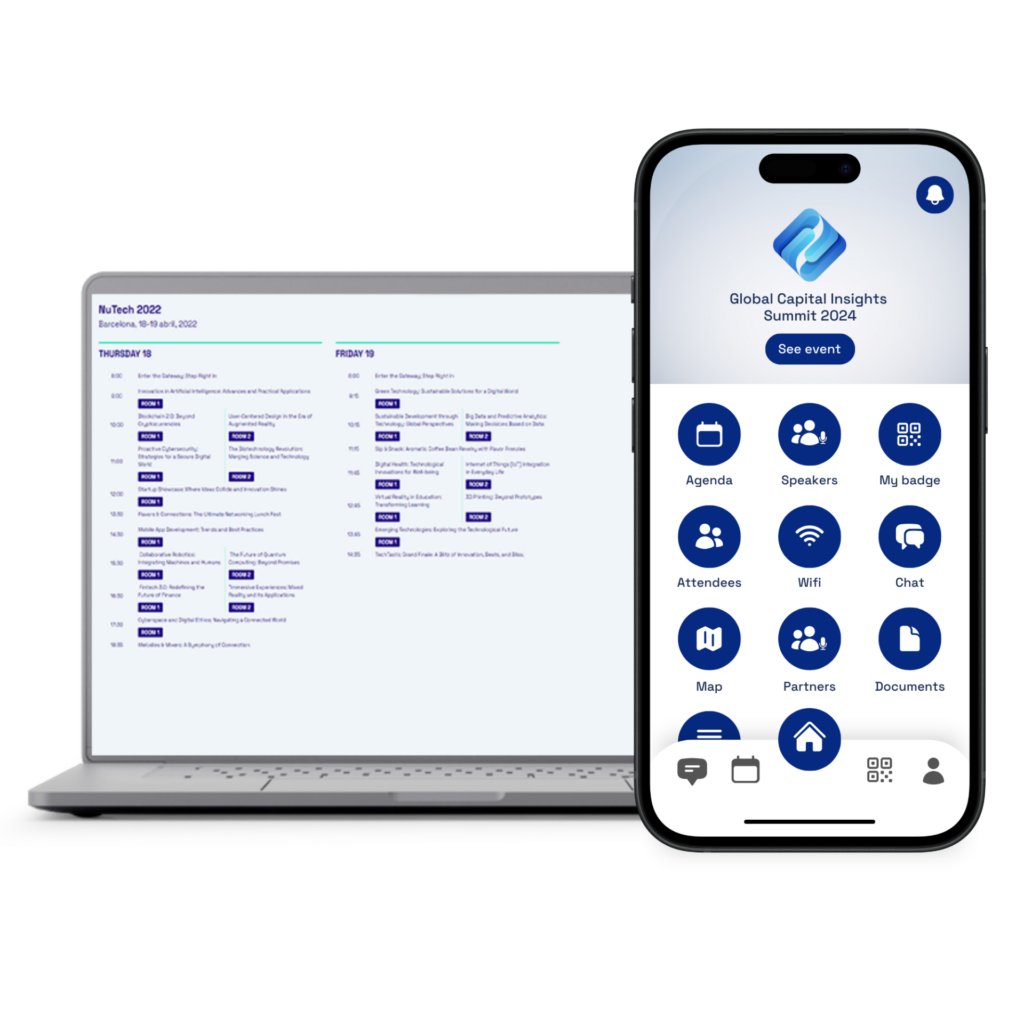 A mobile phone and a tablet with Nudato software